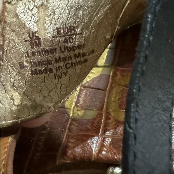 Sam Edelman Ivy Open Toe Sandal Chunky Heel boho US9 tan brown gold buckle party - Picture 5 of 5